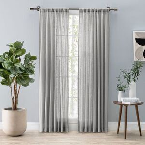 Ricardo Shannon Sheer Linen Panel 52x72 Grey